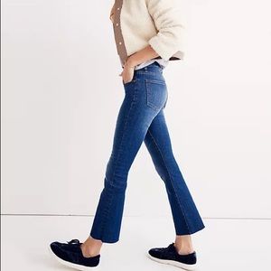 Madewell Cali Demi-Boot Jeans: Raw Hem Edition in Preston Wash